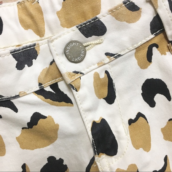 Insight Leopard Denim Shorts - Picture 2 of 5